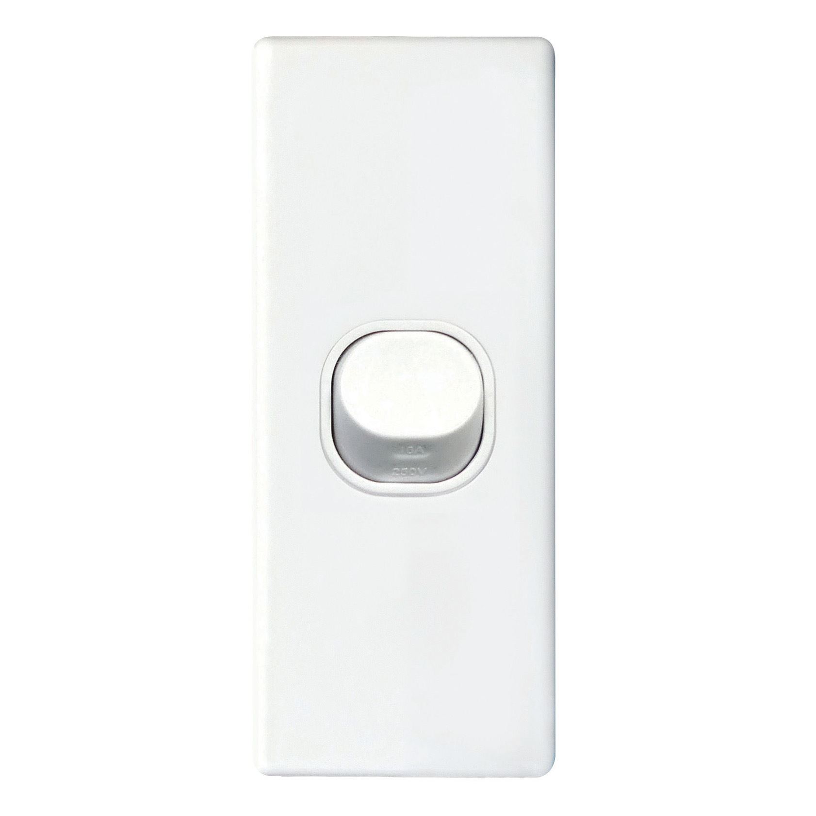 1Gang 16Amp Architrave Wall Switch - White